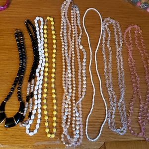 Lot of 8 Vintage Beaded Necklaces